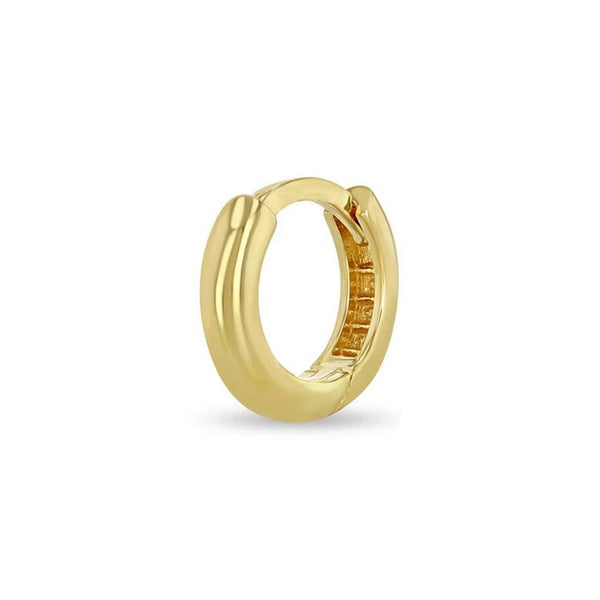 Wide Extra Small Hinge Huggie Hoop - 1